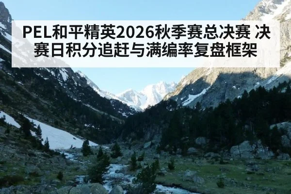 PEL和平精英2026秋季赛总决赛 决赛日积分追赶与满编率复盘框架